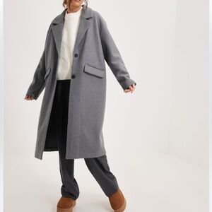 Robert Graham Relaxed Gray Wool Coat